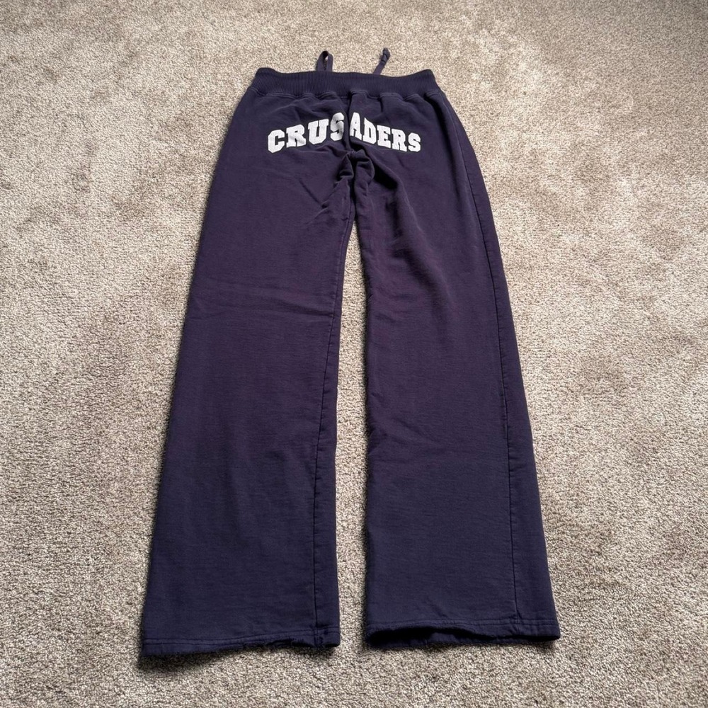 NAVY KING FASHIONS "CRUSADERS" LOW RISE FLARED SWEATPANTS